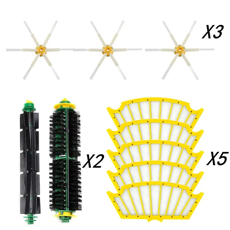 Washable Accessories for iRobot Roomba 5 Series Vacuum Robot 510 520 530 535 532 550 560 570 580 590 main roll brush filter