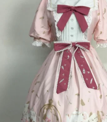 Robe lolita gothique op/jsk pour filles, tenue princesse loli cos japonaise douce, imprimé mignon, rétro en dentelle avec nœud papillon, victorien