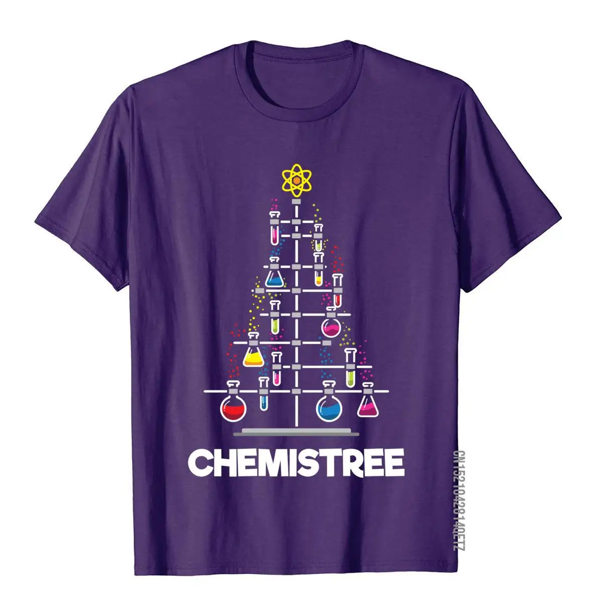 Chemistree Sweatshirt Funny Science Christmas Tree Men Women Unique T Shirts For Men Cotton Tops Tees Funny New Arrival