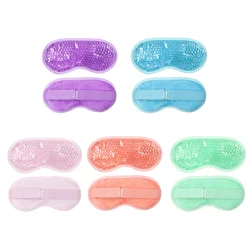 Reusable PVC Gel Beads Eye Mask Flexible Soothing Relaxing Sleeping Mask Ice Goggles for Hot Cold Therapy