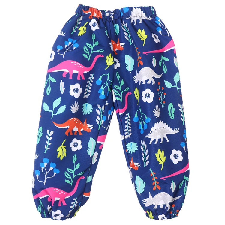 Floral Kids Rain Pants Boys And Girls Students Baby Waterproof Pants Fashion Children Rain Pants Baby Rain Pants Rain Trousers