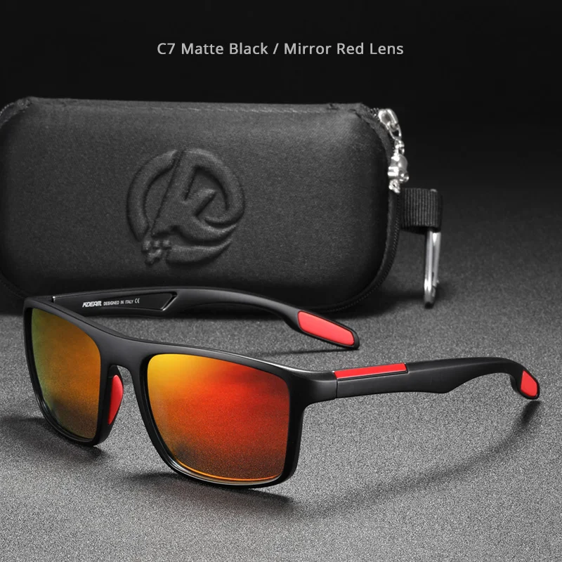 KDEAM Rechteckige Ultraleichte TR90 Sonnenbrille Herren Polarisiert Großhandel 8