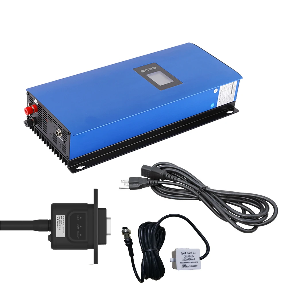 2000W MPPT Pure Sine Wave Grid Tie Inverter with Limiter 45-90VDC AC 220V 230V 240V LCD WIFI optional