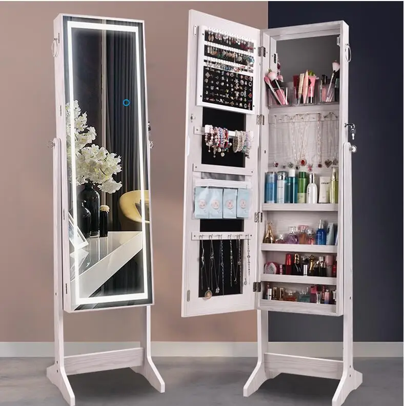 Dress Mirror Bedroom Multifunctional Jewelry Receiving Cabinet