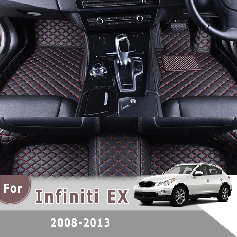 

Автомобильные коврики RHD для Infiniti EX 2013 2012 2011 2010 2009 2008, коврики из искусственной кожи для стайлинга на заказ