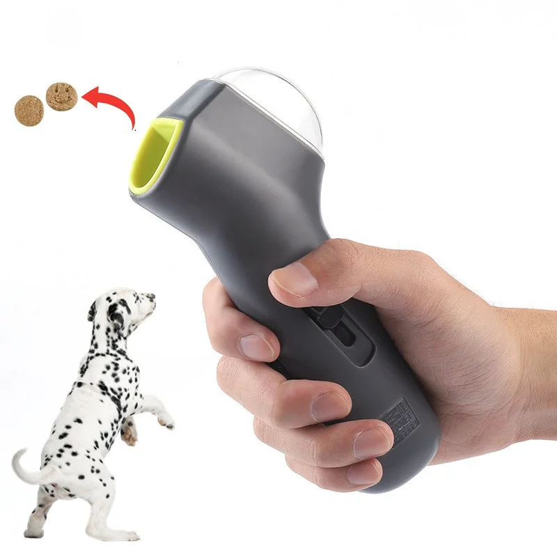 

Dog Food Training Equipment Portable Interactive Treat Dispenser Launcher Gun Pet Snack Feeder Accessories Tool Supplies Product