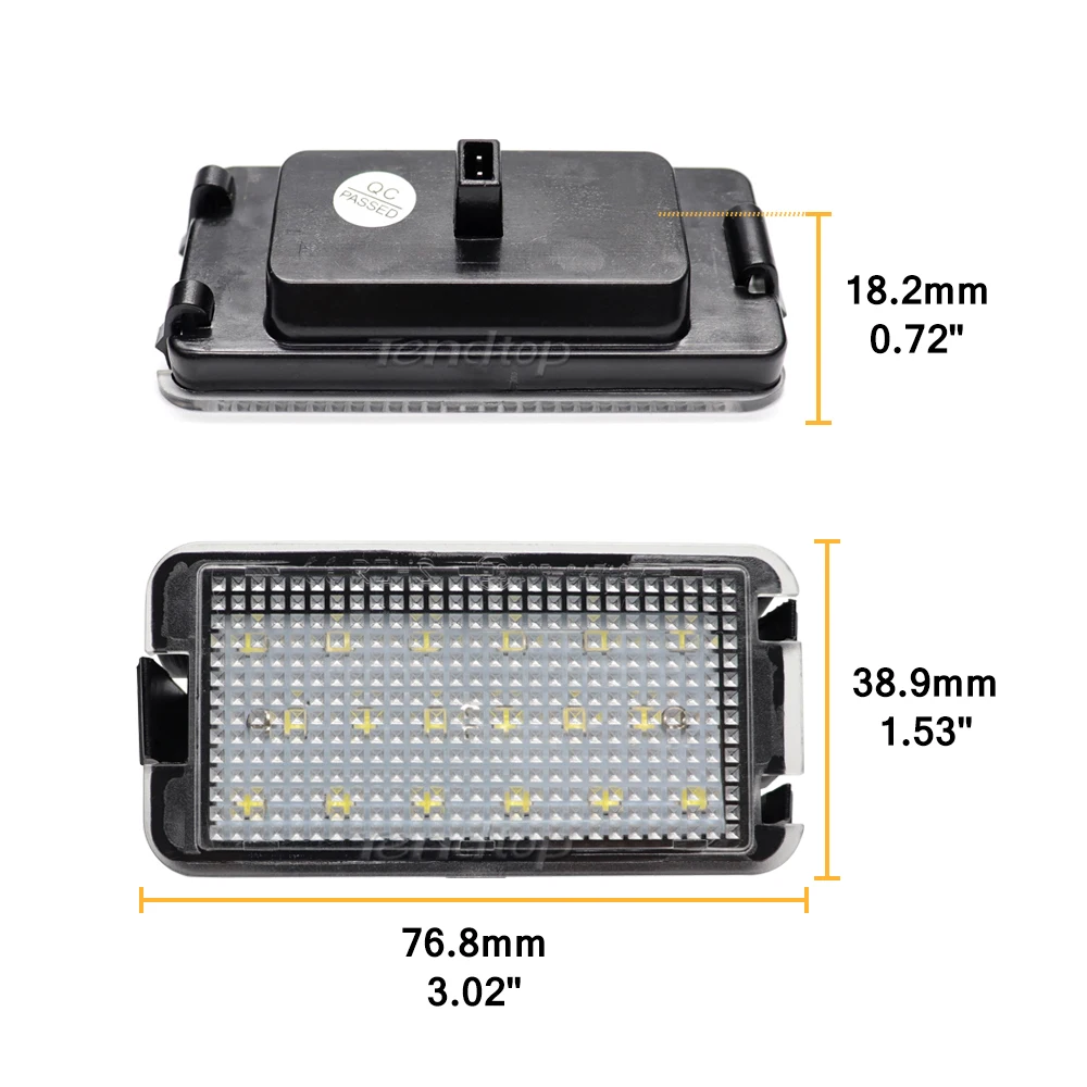 License Number Plate Light For Seat Ibiza 6L ab Arosa Altea Cordoba MK1 MK2 Leon 1M Toledo 5P 2004 2005 2006 2007 2008 2009