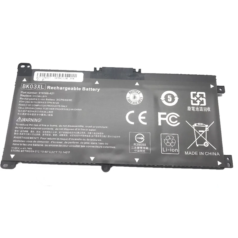 LMDTK New BK03XL Laptop Battery For PAVILION X360 Converitble PC 14-BA102TU TPN-W125 HSTNN- UB7G LB7S