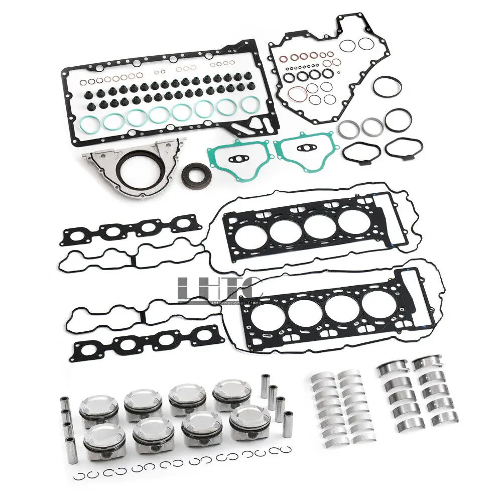 Engine Rebuild Overhaul Pistons Bearings Seals Gasket Kit For BMW 750i X5 X6 F02 F15 E70 E71 N63 4.4 4.0L 4.4L (4395cc) V8