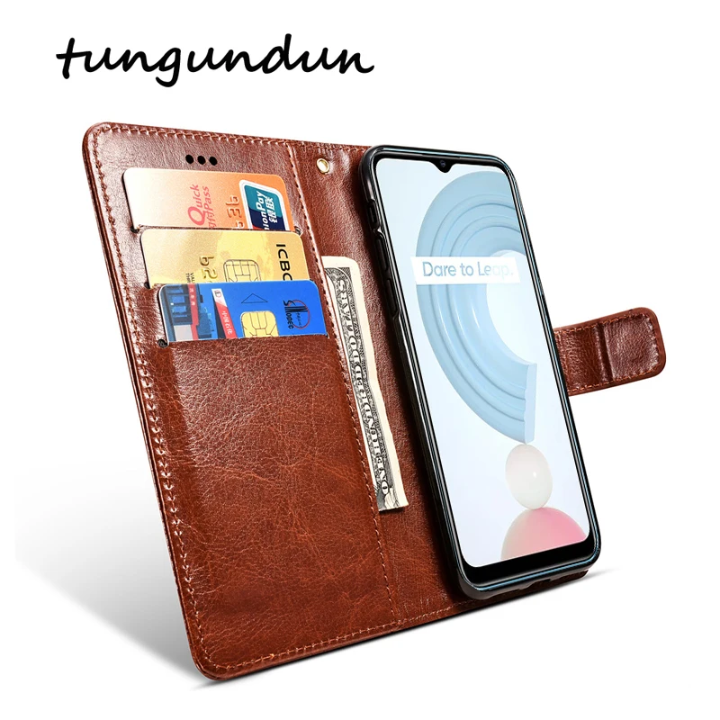 Case For OPPO Realme C21 Etui Telefon Flip Cover Leather Wallet Book Shell Funda For Realme C21 C 21 Case чехол Magnet Protector