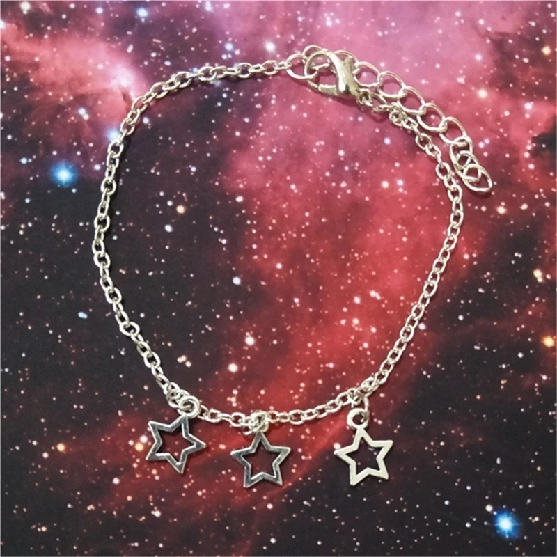 Tiny Stars Bracelet Cute Bracelet Silver Color Star Bracelet Creative Jewelry Cute Girl Gift