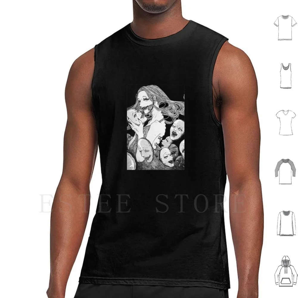 Tomie Tank Tops Vest Cotton Tomie Anime Comic Ito Ito Junji Japanese Kawai Manga Tomie Uzumaki