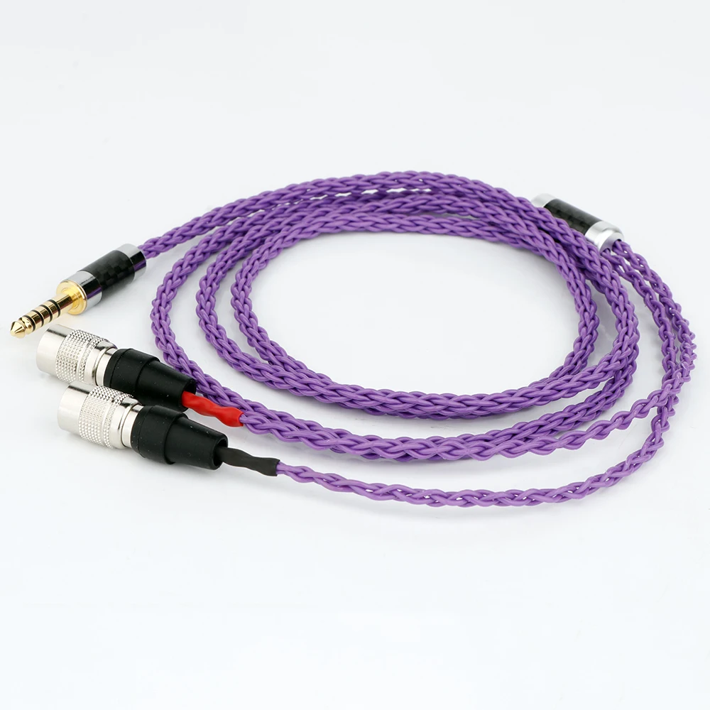 2.5 مللي متر/3.5 مللي متر/4.4 مللي متر/4pin XLR متوازن OCC الفضة مطلي سماعة سماعة ترقية كابل للسيد المتكلم الأثير ألفا الكلب رئيس