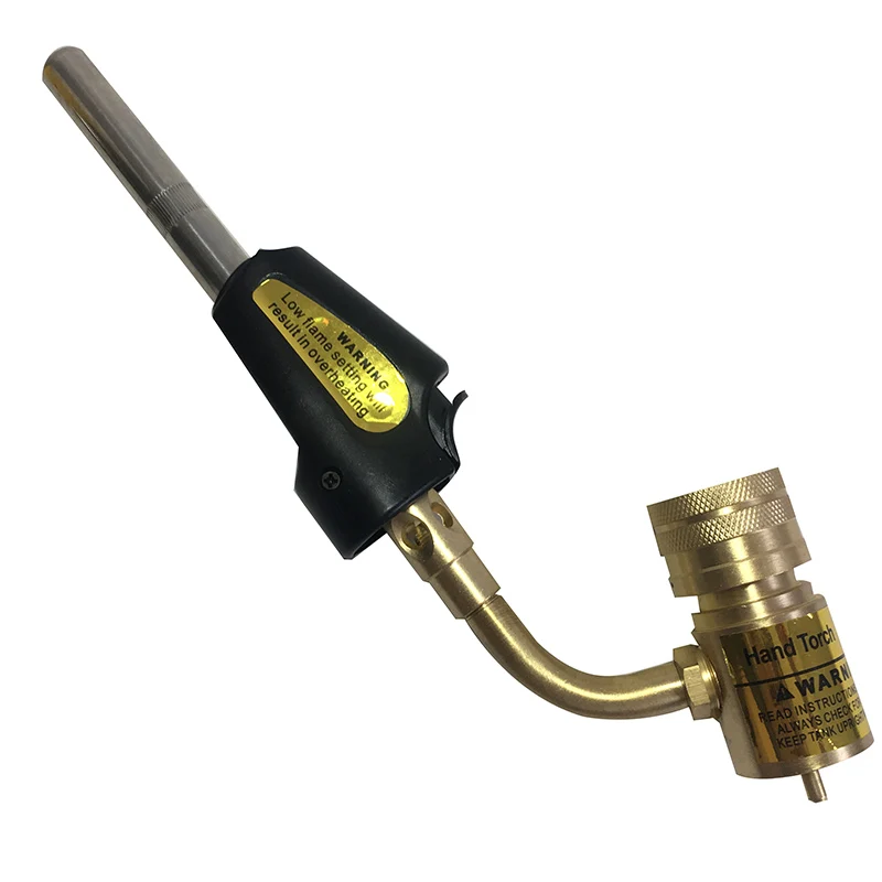 

T-A Mapp Gas Brazing Torch Piezo Ignition Trigger CGA600 Burner Heating Gun Propane Gas Plumbing Welding Blowtorch