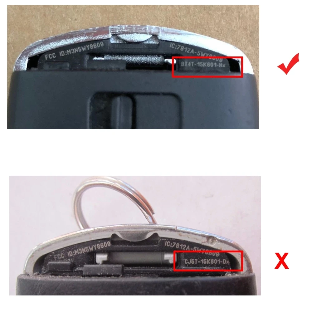 KEYECU 5 pulsanti per Ford Explorer Edge Flex C-max Taurus Focus 2011-2019 Remote ID46 PCF7953 M3N5WY8609 315MHz 433MHz Smart Key