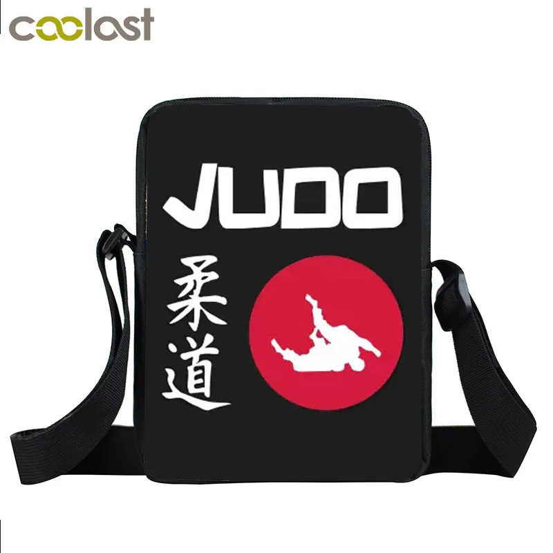 Cool Martial Art Judo / Taekwondo / Karate / Aikido Messenger Bag Small Satchel Crossbody Bags for Travel Women Handbag Gift