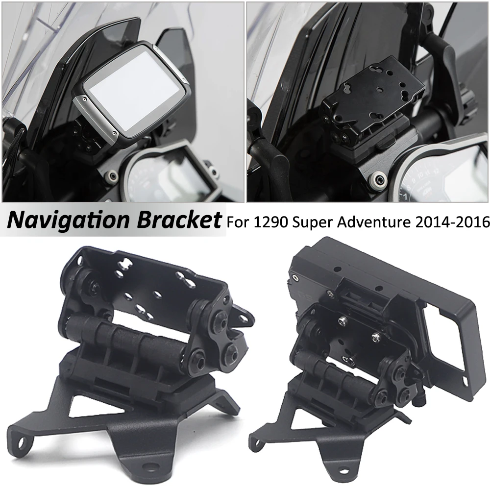 

NEW For 1290 Super Adventure 2014 2015 2016 Motorcycle GPS Smart Phone Navigation Mount Mounting Bracket Adapter Holder
