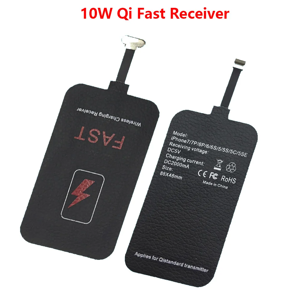 10W 5V/2A Wireless Charger Receiver Phone Charger Coil USB-C For iPhone 4 5 5s 6 6s 7 7 Plus Xiaomi Type-C Fast Receptor