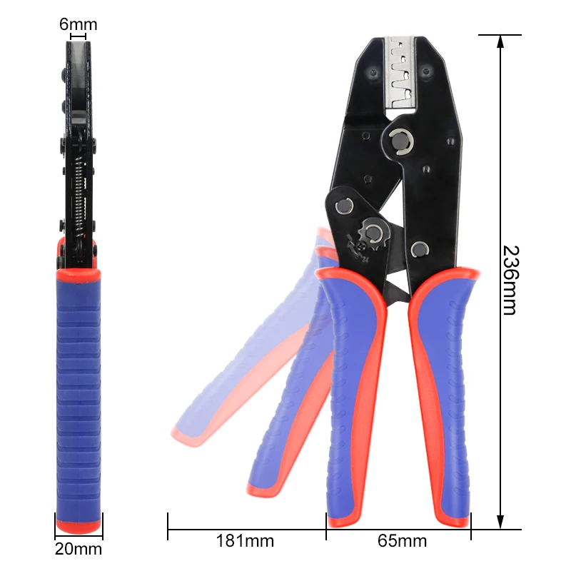 454/453/459 Copper Buckle OT/UT Open Nose Terminals Crimping Pliers YF-605B/1025B 20-7AWG Crimping Electrician Tools YEFYM