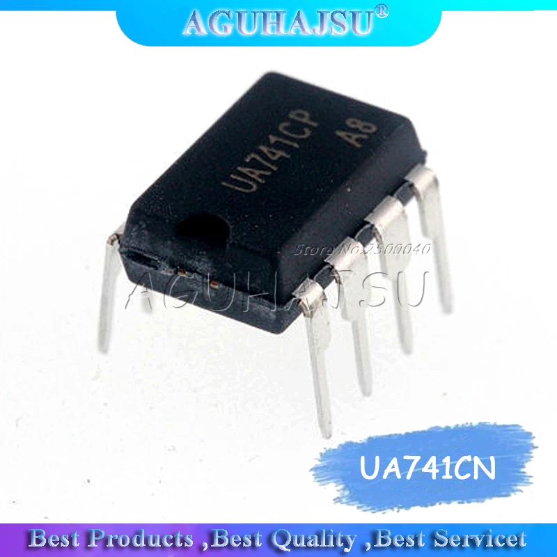 20PCS   DIP IC 8pins UA741CN UA741CP UA741 OP Amp LM741 741 TI Original DIP-8