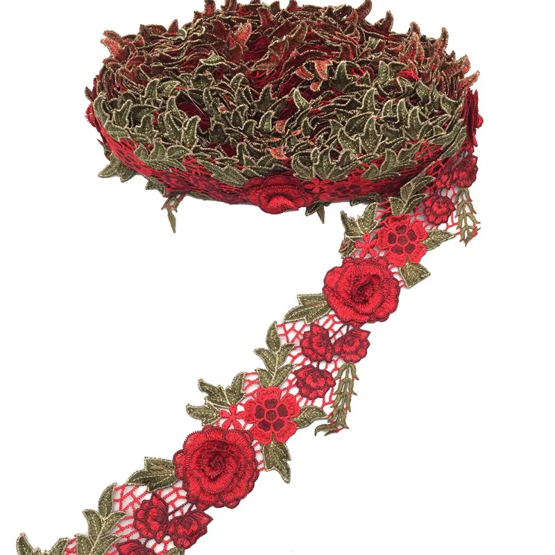 Châu Phi Vàng Thêu Bện Ren Ribbon Trim Cho Thủ Công May Trên Đám Cưới Đính DIY R