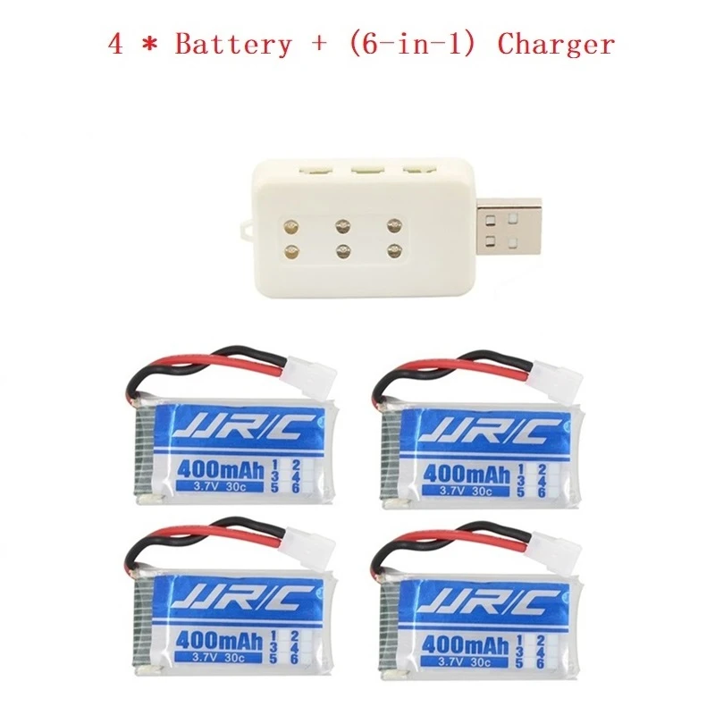 Original 3.7V 400mah 30C Rechargeable Battery for JJRC H31 RC Spare Parts 3.7V Lipo battery and USB charger For JJRC H31