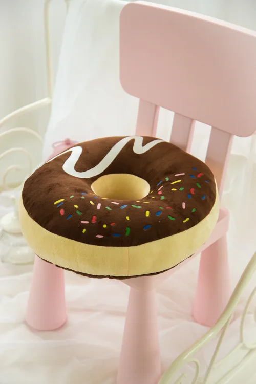 Cute Cartoon Chocolate Donut Big Pillow, Plush Cushion, Nap Pillow, Office Chair Seat Cushion,