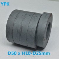 1 2 5PCS/LOT Ferrite Magnet 50*10 Hole 25 Strong Y30 Ring MAGNET 50x10 Black Round Powerful Magnets 50x10-25