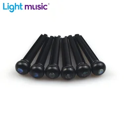 Acoustic Guitar String Bridge Pins for 6 String Replacement 5mm Plastic Pillar Inlay Pearl Shell Dot Pin Puller