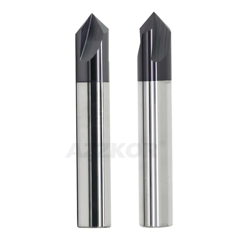 Chamfered Milling Cutter Alloy Coating Tungsten Steel Tool By Steel Aluminum Cnc Maching 3Flute Spot Drills Milling Cutter