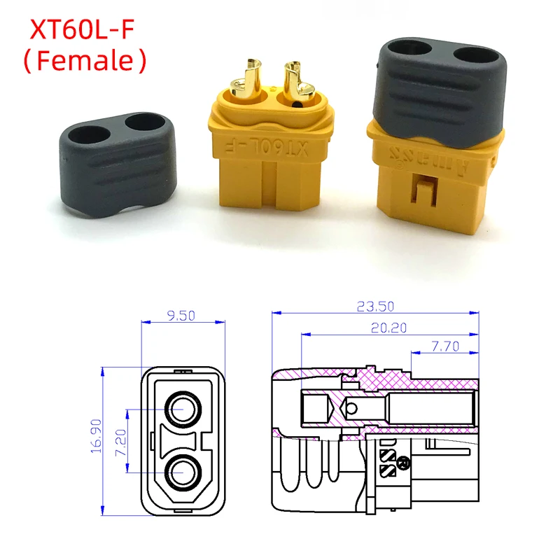 1pcs/5pcs/10pcs AMASS XT60L XT60 Male & Femal Connector Plug for RC Lipo Battery RC Multicopter Airplane Controller