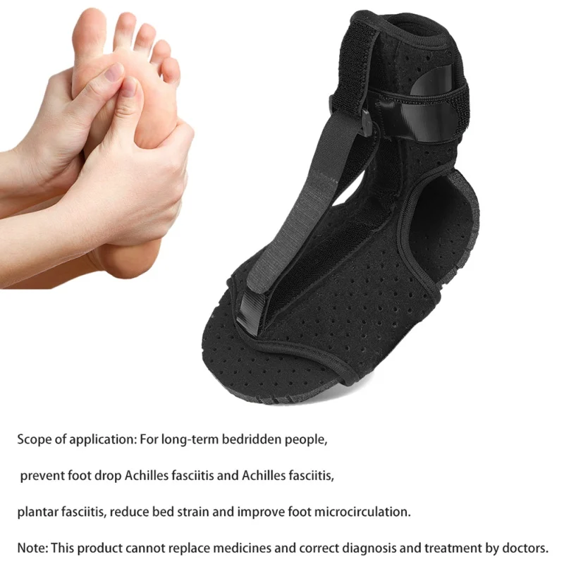 Plantar Fasciitis Night Splint Foot Drop Orthotic Brace Adjustable Elastic Dorsal Night Splint For Plantar Fasciitis Heel Ankle