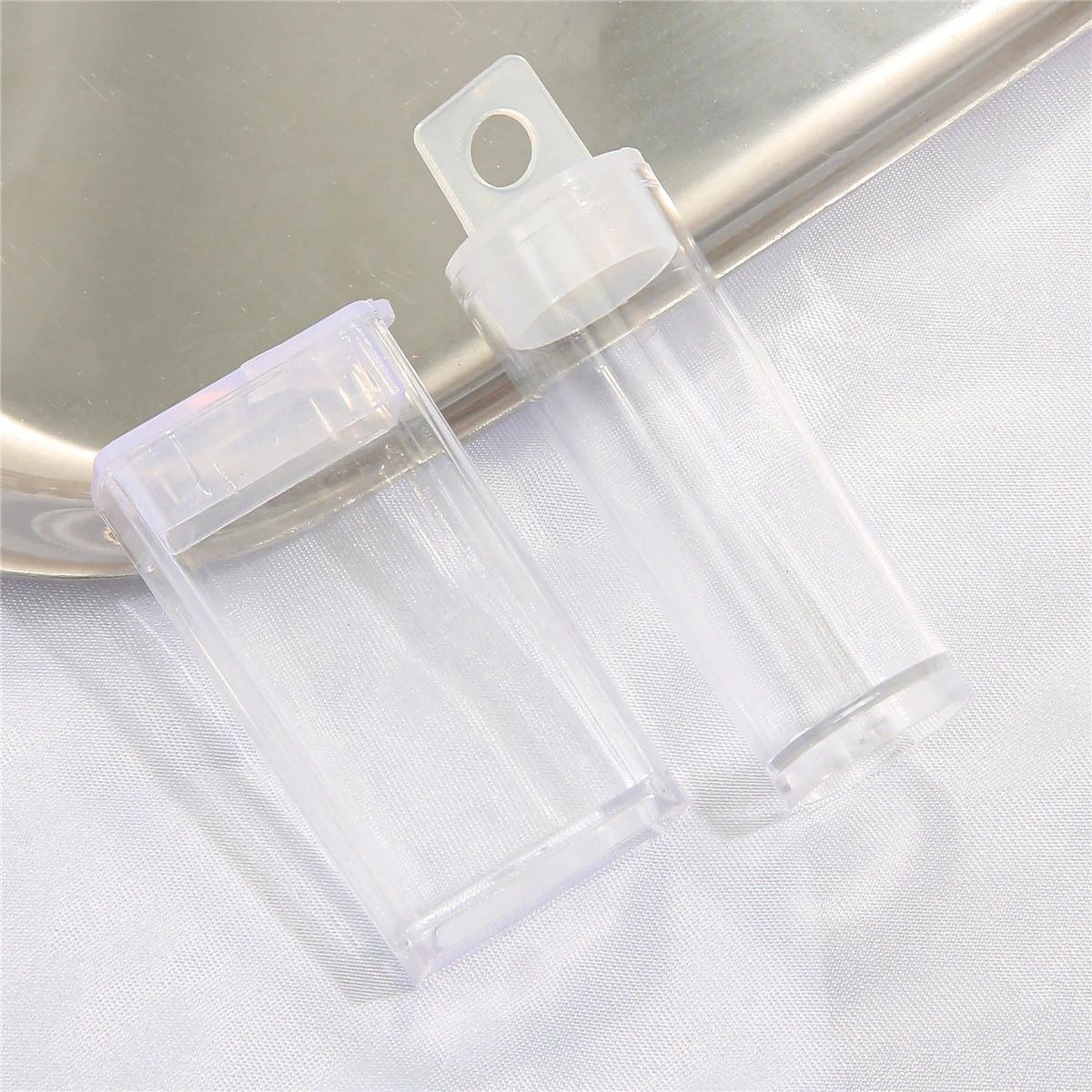 

5pcs/lot Transparent Plastic Storage Box Container For Packaging Nail Beads Tool Storage Box Rectangle Seed Storage Box Case