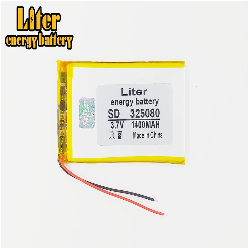 Полимерный литий-ионный/литий-ионный аккумулятор 1400 мАч 3,7 В 325080 305080 для GPS,mp3,mp4,dvd,bluetooth, модельная игрушка, Мобильный bluetooth