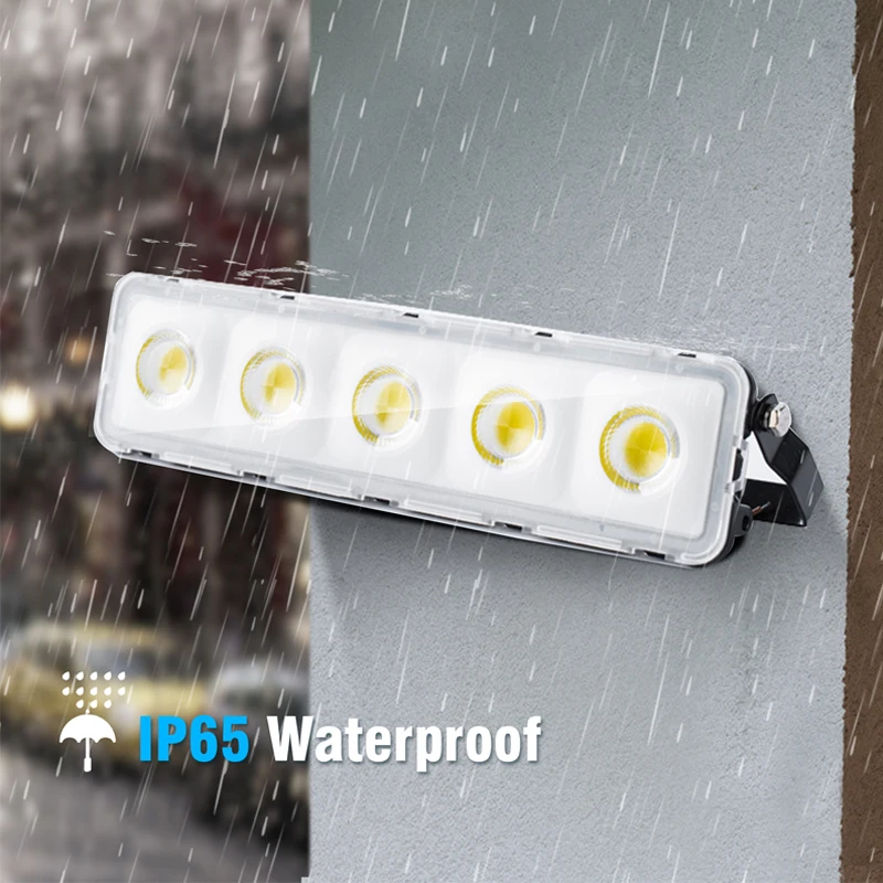 LED Flood Light 50W AC 220V Outdoor IP68 Waterproof Reflector Spotlight Street Wall Lamp Garden Garage Gate Lighting