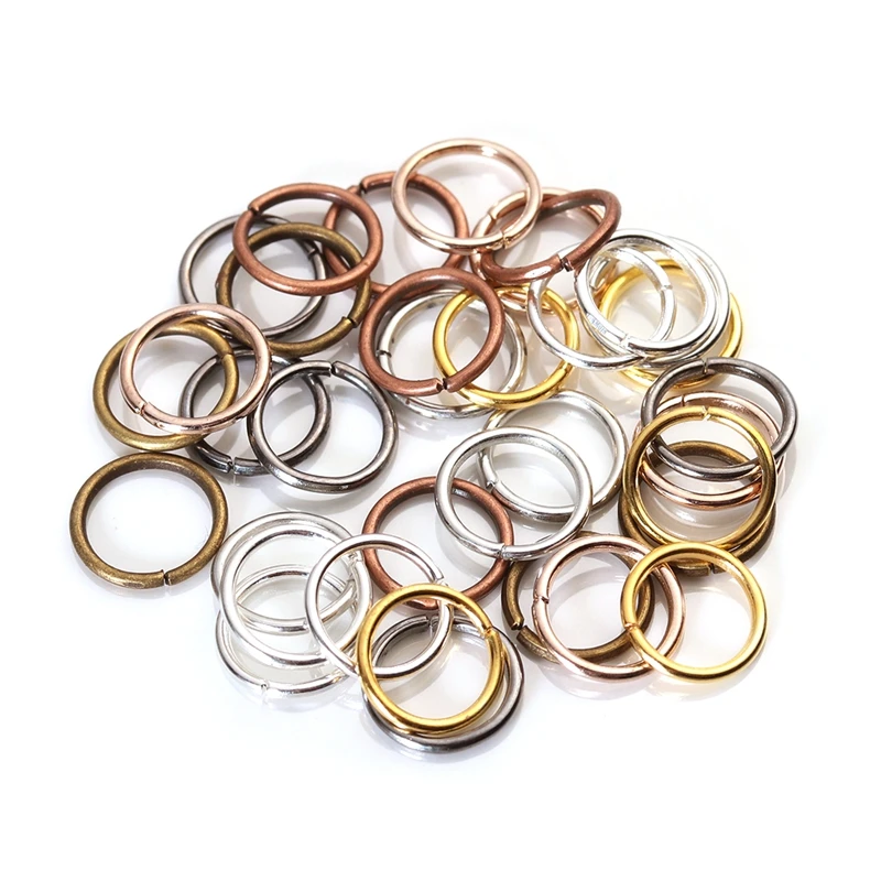 50-200pcs/lot 3-14mm Jump Rings Split Rings Connectors For Diy Jewelry Finding Making Accessories Wholesale Supplies