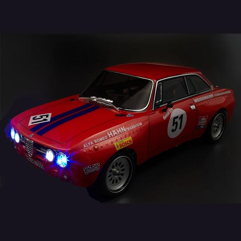 Killerbody RC 1/10 Touring Car 48318 Alfa Romeo 2000 GTAm Clear PC Body Case Frame With 257mm Wheelbase