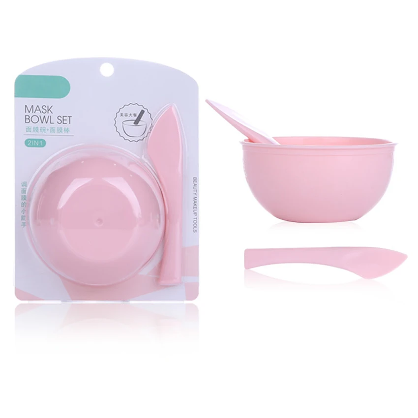 Juego de utensilios de belleza para mascarillas, Bol para mezclar y mezclar mascarillas, cuencos para el cuidado de la piel, cuenco para maquillaje y limpieza Facial, 2 unids/set