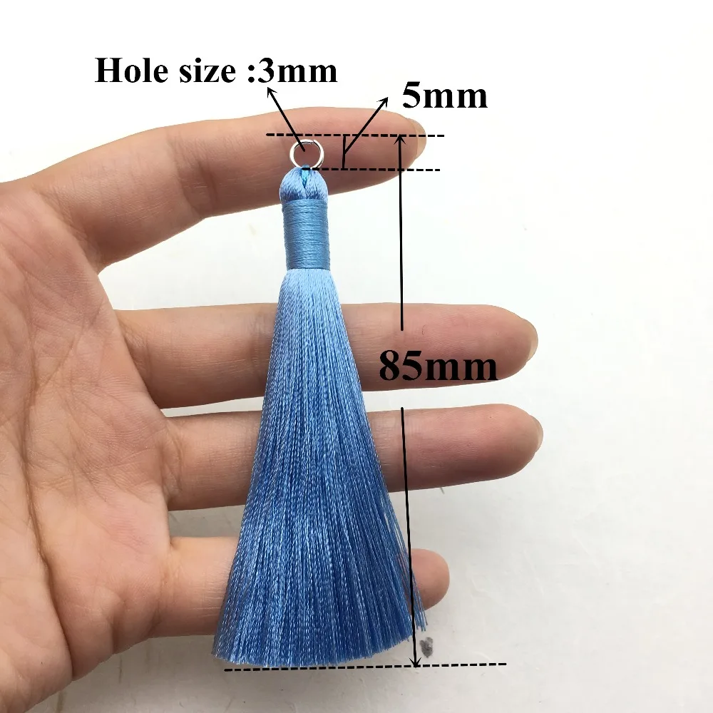 GUFEATHER L62/8cm/Silk Tassel/jewelry accessories/diy accessories/jewelry findings/charms/diy pendants/hand made,2pcs/lot