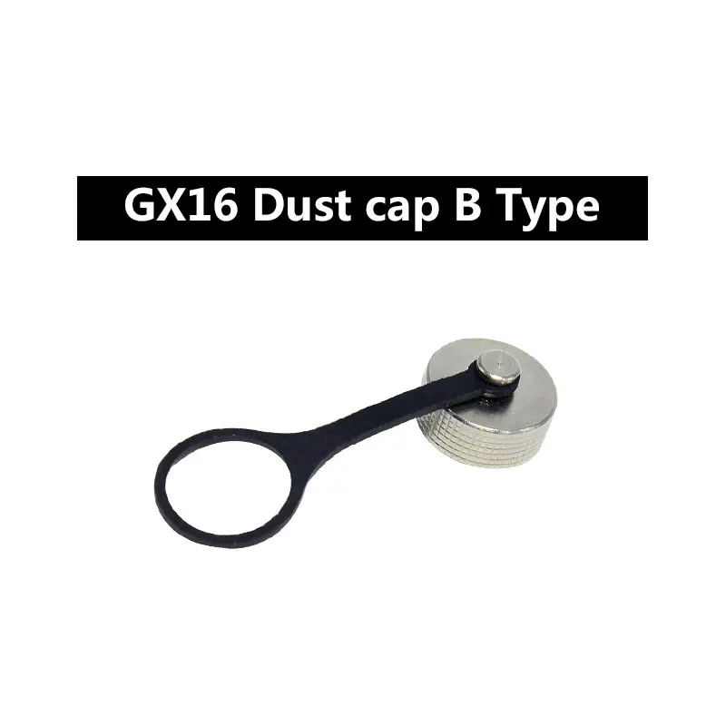 1pcs GX12 GX16 GX20 Aviation Connector Plug Cover Waterproof cover Dust Metal/Rubber Cap Circular Connector Protective Sleeve