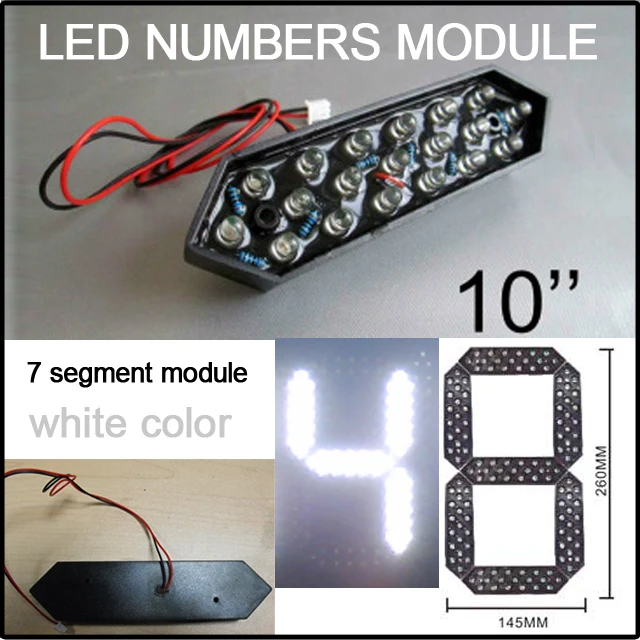 

LED display Module, Seven segments, White color,10inch led digits number led signs