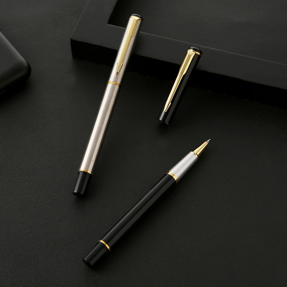 Guoyi A111 Luxe Staal Shell Gel Pen Metalen High-End Business Kantoor Geschenken En Corporate Logo Maatwerk Handtekening Pen