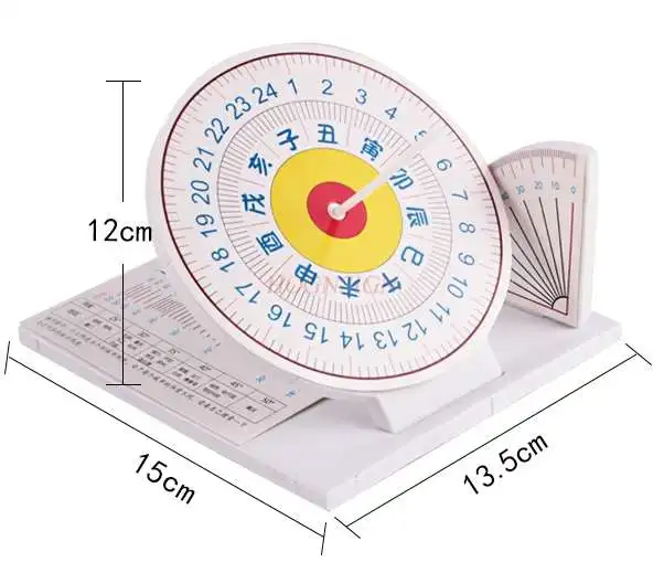 Sun clock light shadow sundial model sundial ancient sunrise as a timer teaching instrument teaching aids