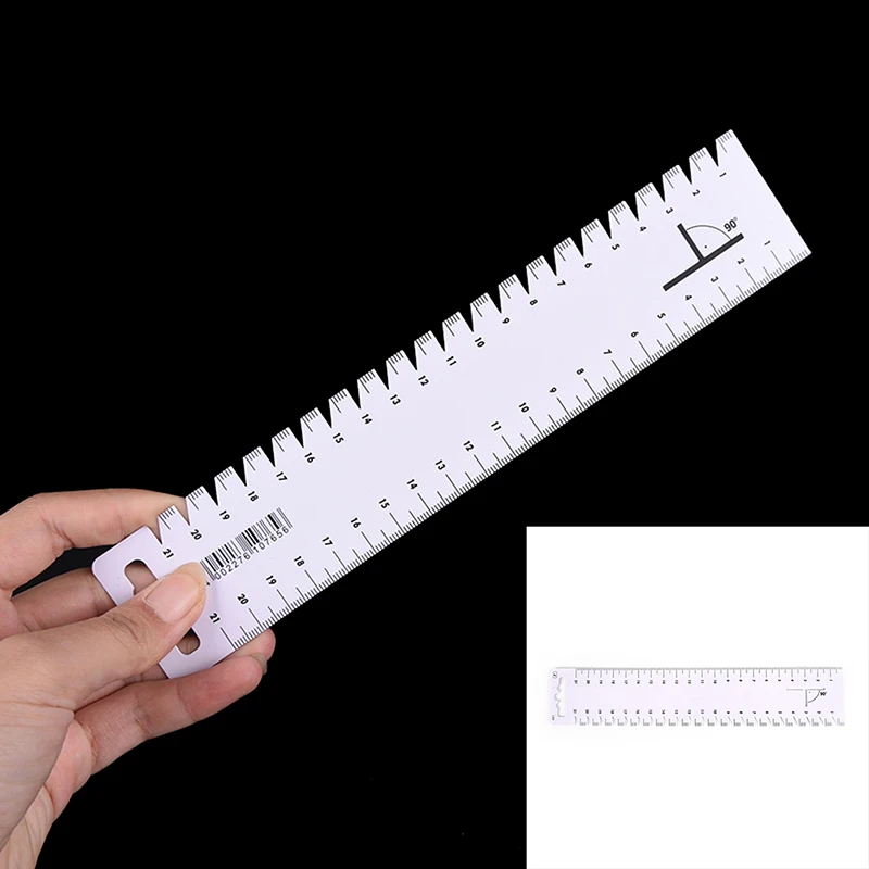 1Pc DIY Ultrathin Tailor Sewing Quilt Ruler Quilting Patchwork Tools Wire Gauge Thickness Ruler Gauge Diameter Measurer Tool