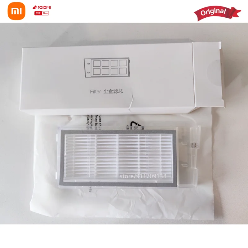 Original สำหรับ Roidmi Eve Plus อุปกรณ์เสริมทำความสะอาดผ้าฝุ่น HEPA กรองแปรงหลักเปลี่ยน Xiaomi อะไหล่เครื่องดูดฝุ่น