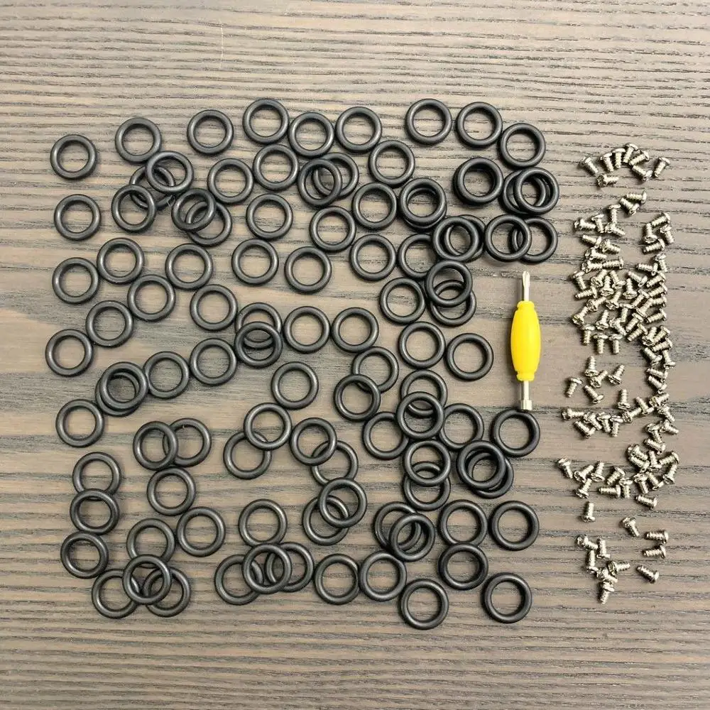 مجموعة 50 قطعة من حلقات الخصر GI Joe Cobra Action Force و50 قطعة براغي مع أداة مفتاح ربط لـ 3.75 بوصة G.I. إكسسوارات JOEA #6