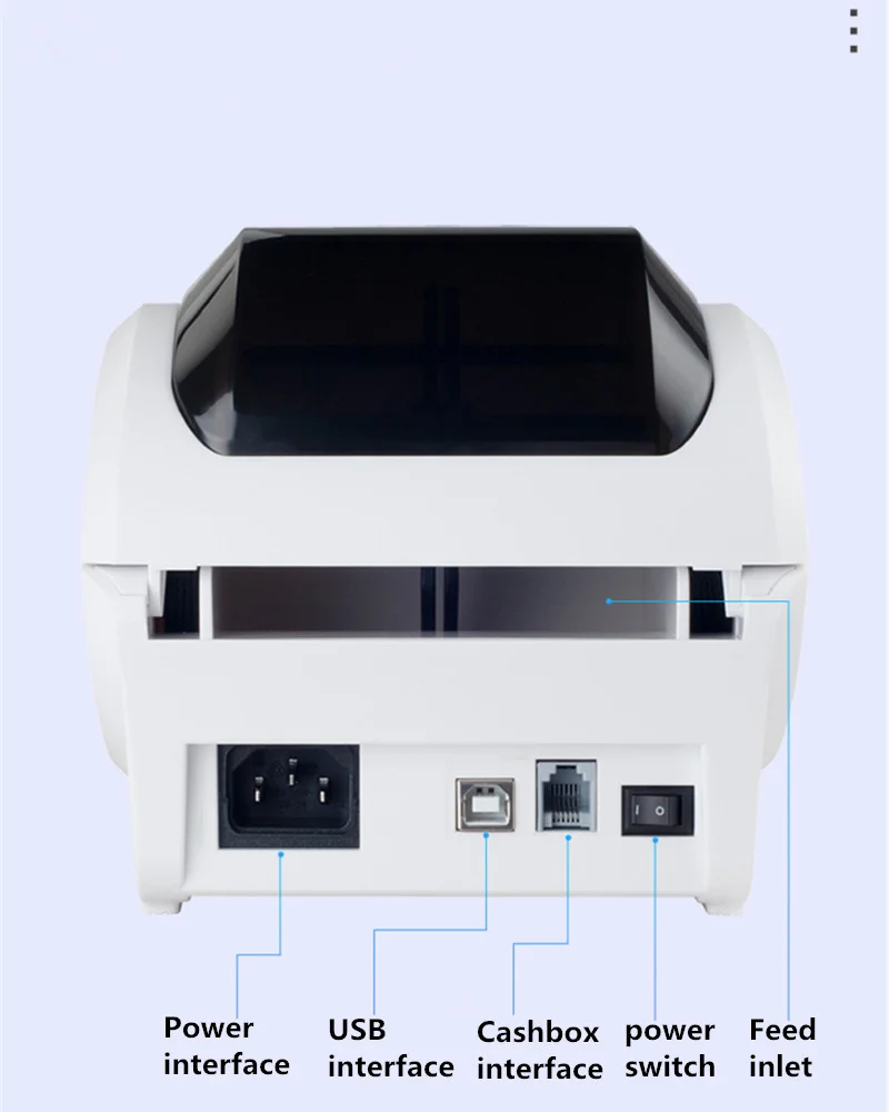 100% brand new Thermal Label / Receipt Dual-purpose printer thermal QR barcode printer for Jewelry, tea shop, clothing store