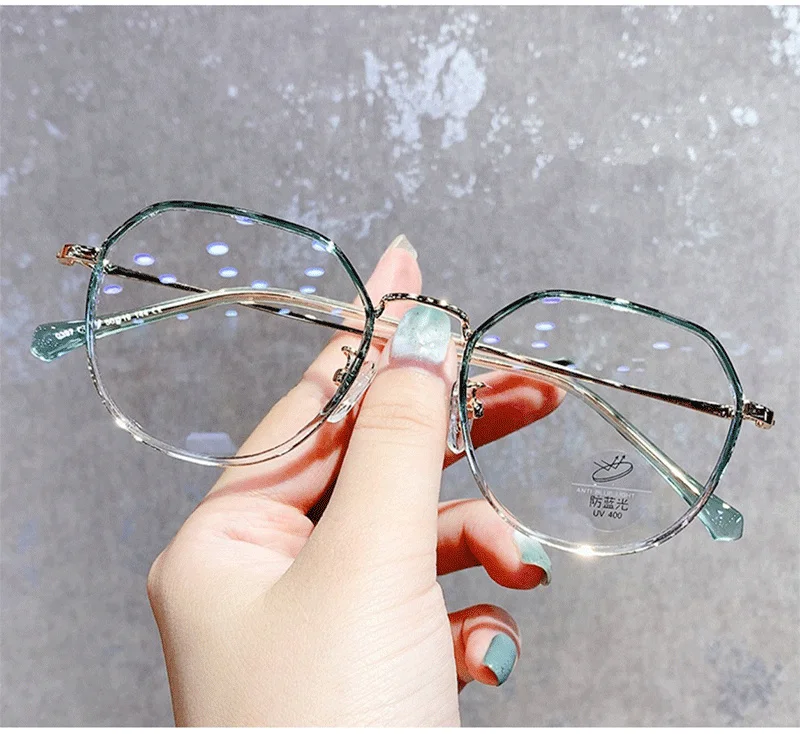 Finished Myopia Glasse Women With Minus Degree Round Nearsighted Eyewear Diopter -0.5 -0.75 -1.25 -1.5 -2.0 -2.5 -3.0 to -6