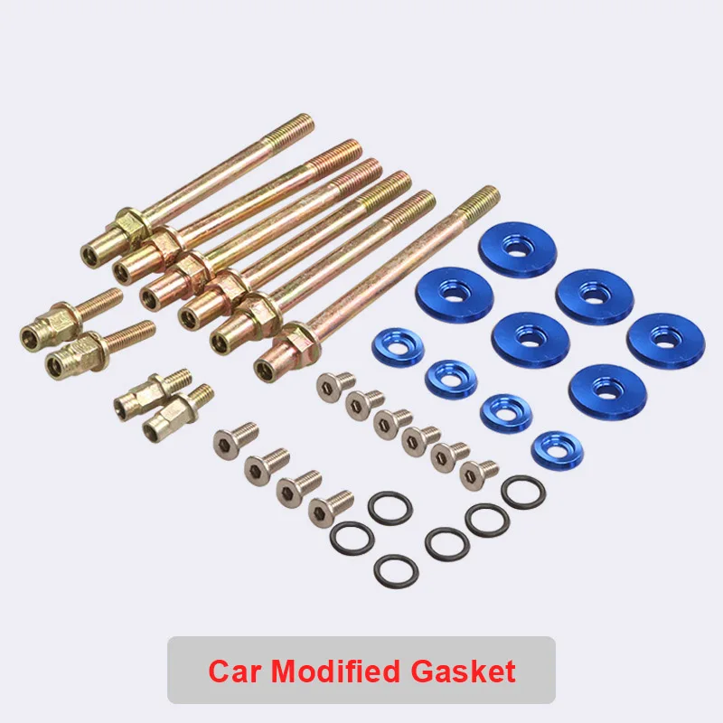 New 36 Pcs/Set Of Aluminum Alloy Automobile Engine Gasket Set Engine Valve Cover Gasket Bolt Kit Replacement For Honda K Series