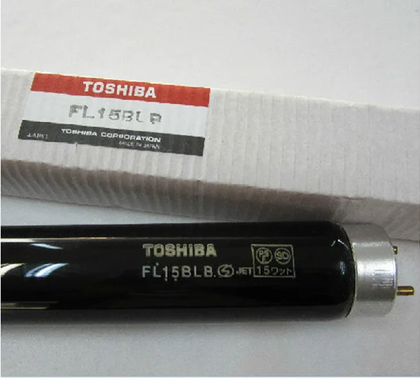 Original Authentic Toshiba FL15BLB Industrial Flaw Detection Lamp T8 15W Studio Black Room With Purple Light Clarinet